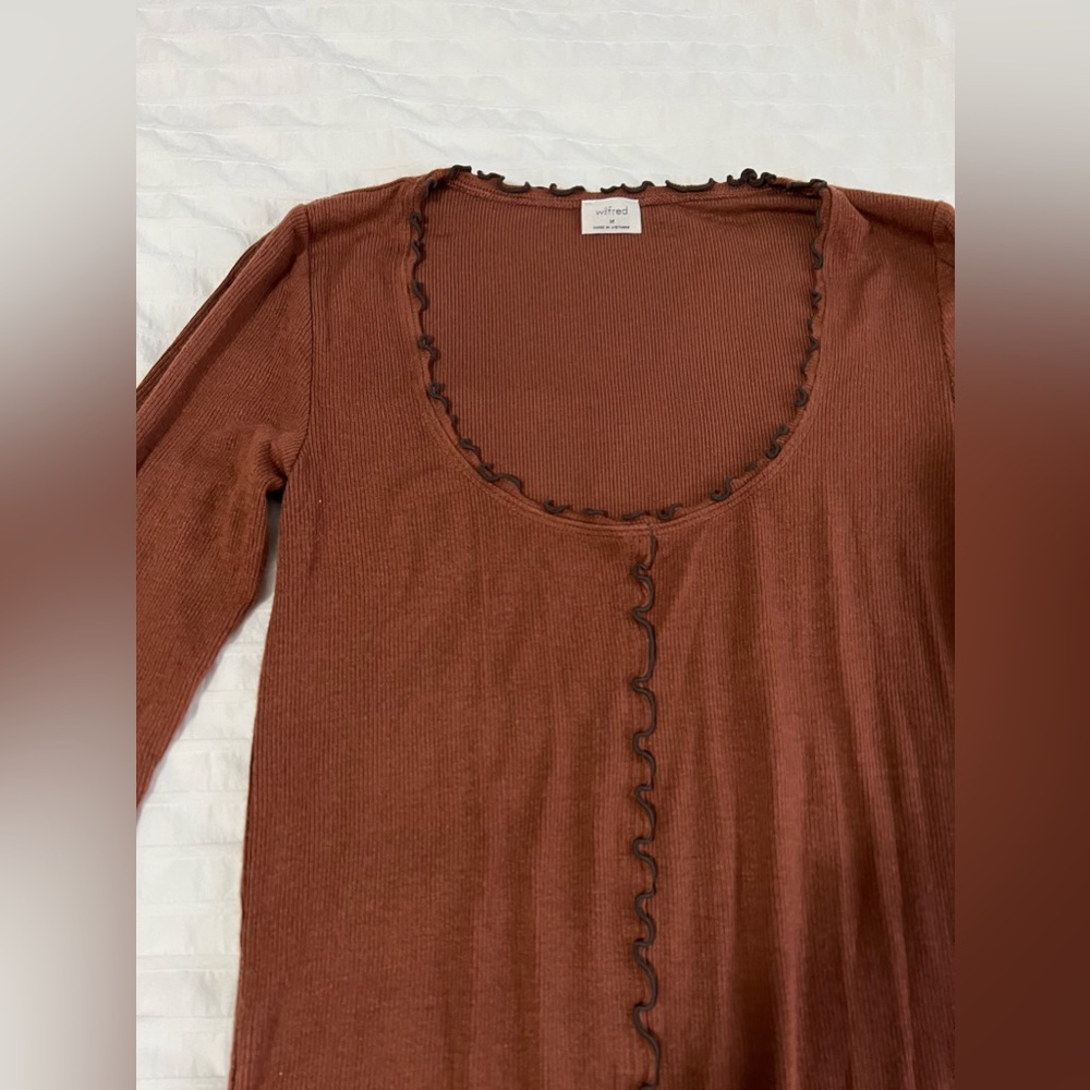Wilfred Long Sleeve Top with ruffle detailing